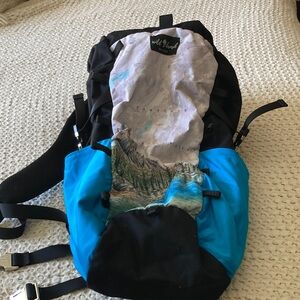 Wild Brush Blue and Black Hiking Backpack